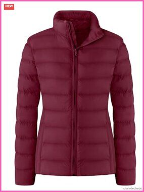 Packable Puffer Jacket Lightweight Winter Coat for Women